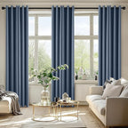 MIULEE Stone Blue Blackout Curtains - Image 6