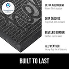 GORILLA GRIP 100% Waterproof All-Season WeatherMAX Doormat 35x23, US Designed - Image 2