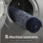 36x24 Large Bathroom Rugs Washable Non Slip, Dark Blue Bath Mat - Image 9