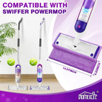 HOMEXCEL Microfiber Mop Pads 8 Pack for Swiffer PowerMop 13"-15" Washable