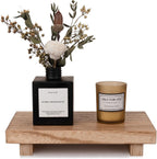 Wood Bathroom Tray Farmhouse Decor Kitchen Soap Holder 8.7"x3.6" Dark Brown