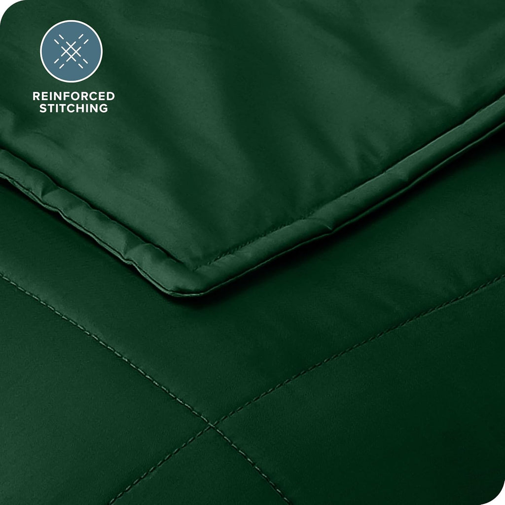 Bare Home Cotton Weighted Blanket (Forest Green, 40"x60" 7lbs)