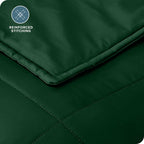 Bare Home Cotton Weighted Blanket (Forest Green, 40"x60" 7lbs)