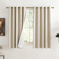 NICETOWN Full Shade Curtain Panels, 62 x 63 inch, Pair of Energy Smart & Noise by NICETOWN