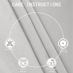 LEMOMO Blackout Curtains 38 x 84 inch/Light Grey Curtains Set of 2 - Image 5