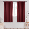 Deconovo Rod Pocket and Back Tab Curtains Solid Thermal Insulated Blackout by Deconovo