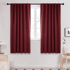 Deconovo Rod Pocket and Back Tab Curtains Solid Thermal Insulated Blackout by Deconovo