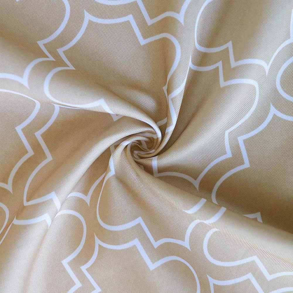 Melaluxe Outdoor Tablecloth with Umbrella Hole, 60x60 inch Square
