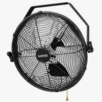 18 Inch Wall Mount Fan, 3 Speeds Wall Mounted Hanging Fan