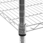 UltraDurable 5-Tier NSF Wire Shelving Unit, 24"W x 18"D x 75"H