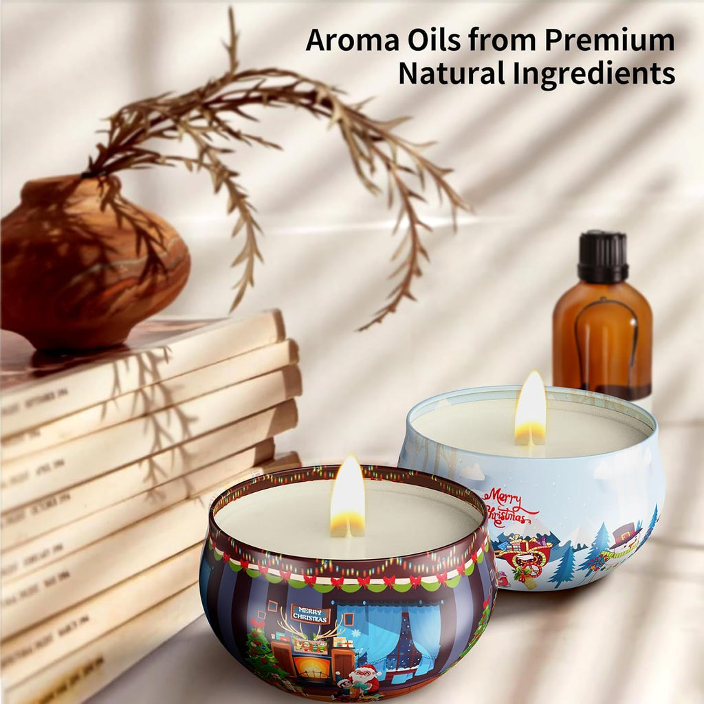 Christmas Candles Gifts for Women, 12 Bulk Scented Candles Set