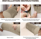 Couch Arm Covers 2 Pcs Sofa Armrest Covers Stretch Couch, Armrest Cover - Image 4