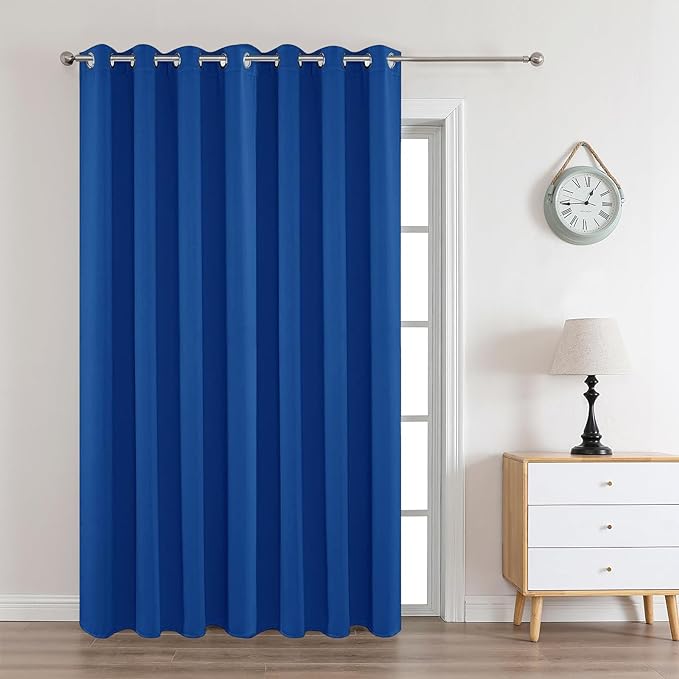 Joydeco Blackout Curtains 108 Inches Long 1 Panel, Thermal Insulated Long by JOYDECO