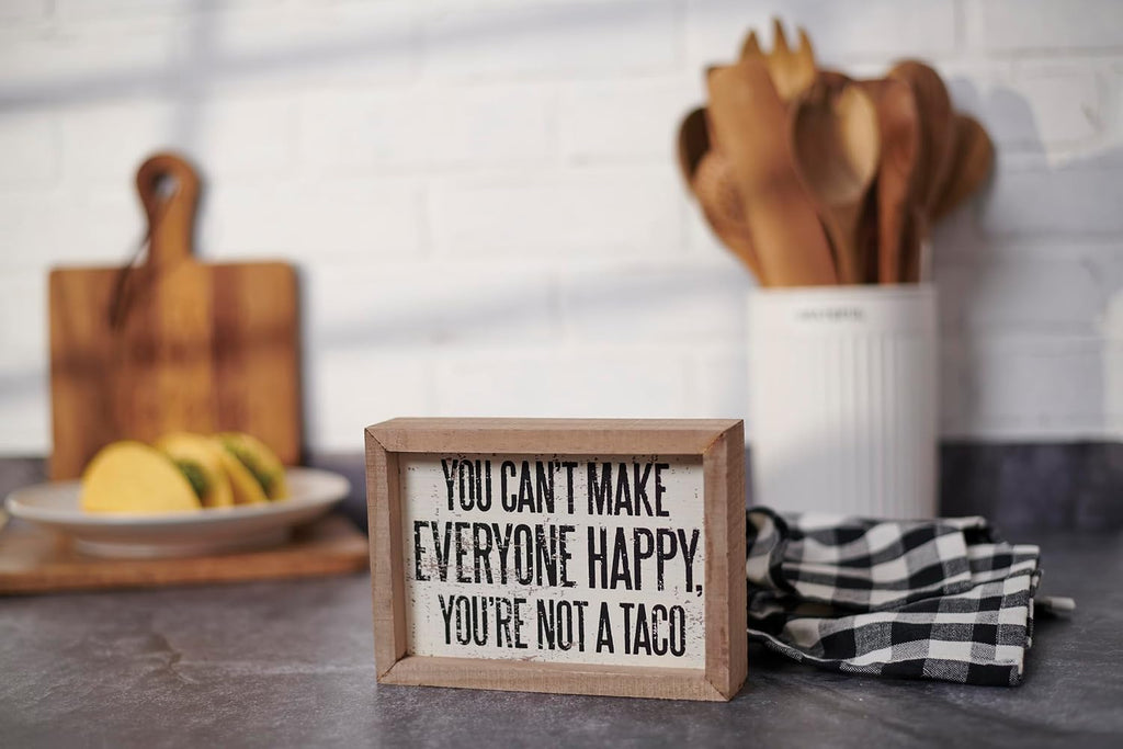 Primitives by Kathy Rustic Farmhouse Decor - Inspirational Wall Art, Wooden Table/Shelf Decor, Boho Kitchen Accessories 5”x7”