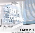 YASONIC Shower Caddy Adhesive, Rustproof Shower Shelves for Inside Shower