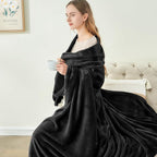 BEDELITE Fleece Blanket Black Throw Blanket - Image 4