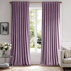 MIULEE Lavender Velvet Curtains 108 inches by MIULEE