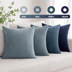 MIULEE Summer Throw Pillow Covers 18x18 Inch Set of 4 Western Neutral - Image 5