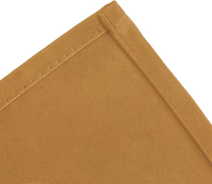 LEMOMO Mustard Yellow Thermal Blackout Curtains/42 x 84 Inch/Set of 2 Panels - Image 7