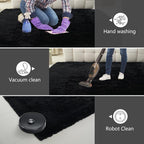 Shag Area Rugs for Bedroom Living Room, 6X9 Ultra Soft Fluffy Area Rugs for Dorm - Image 8