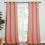 NICETOWN Coral Room Darkening Curtain Drapes by NICETOWN