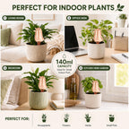 4 Pack Self Watering Spikes for Indoor Plants, Plant Watering Devices with Bird Shape, Automatic Irrigation Spikes for Potted Plants, Vacation Plant Waterer System (Red)