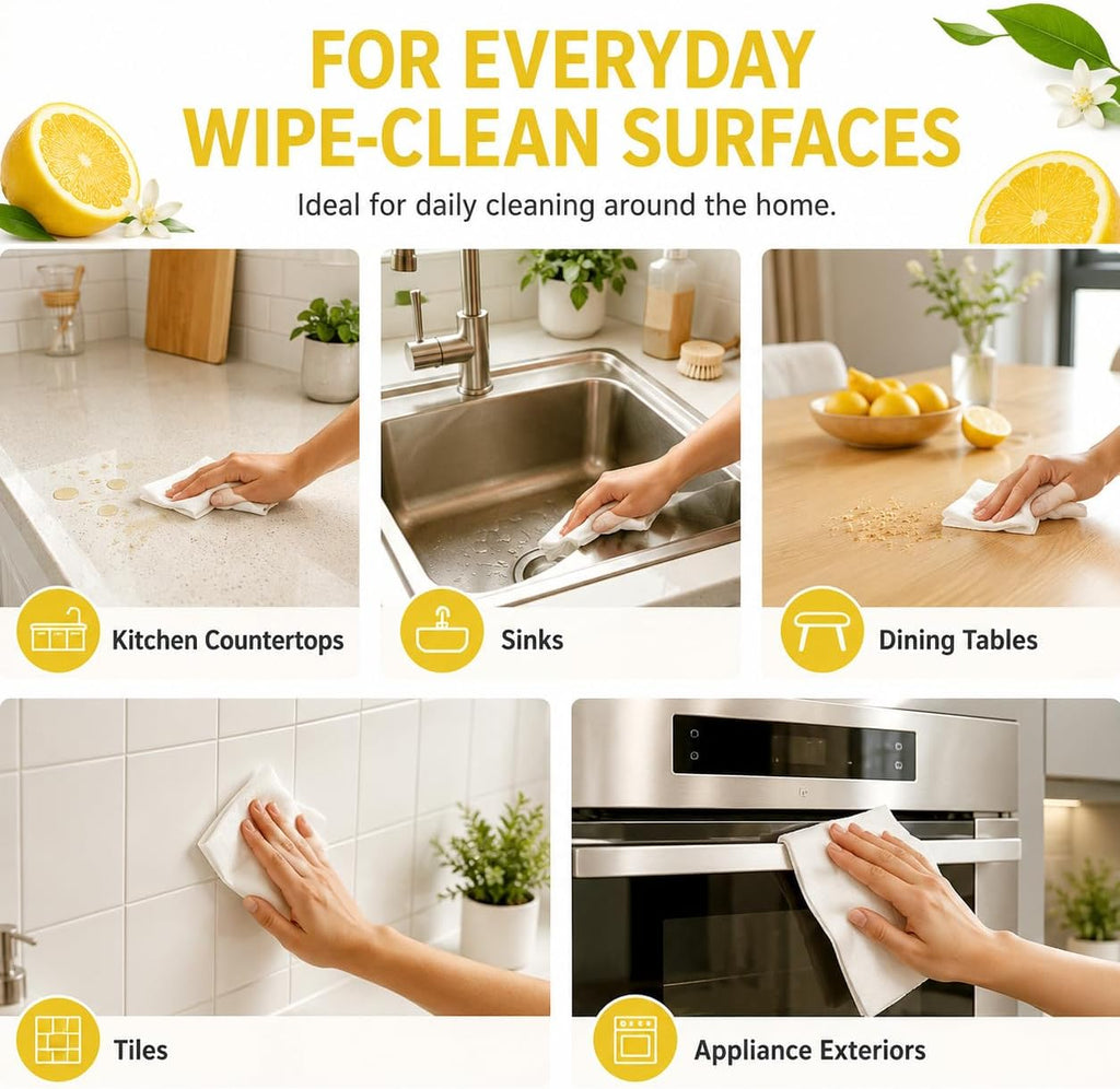 flowcheer Multi Surface Cleaner Refills -12 Pack(Lemon)
