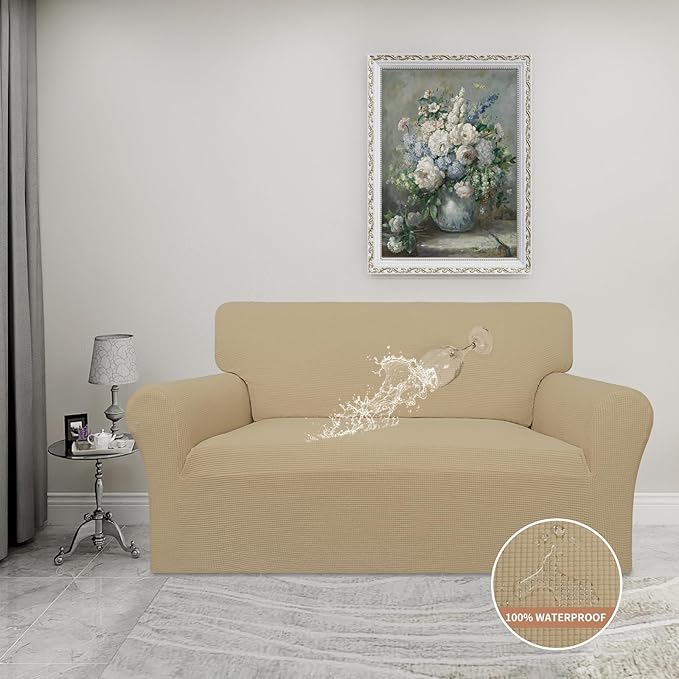 Easy-Going 100% Waterproof Loveseat Couch Cover, Dual Waterproof Sofa Cover - Image 2