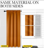 NICETOWN Room Darkening Cafe Satin Curtains - Image 6