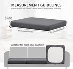 8Pcs Outdoor Cushion Covers, Patio Cushion Covers, Stretch Elastic Slipcovers - Image 3