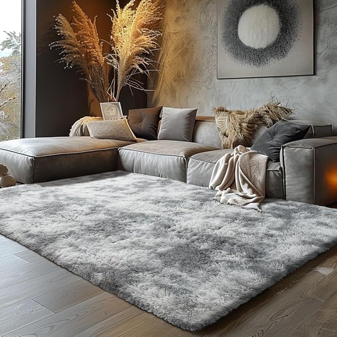 Shag Area Rugs for Bedroom Living Room, 8X10 Ultra Soft Fluffy Area Rugs for - Image 2