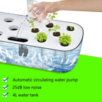 Hydroponics Growing System Kit 12 Pods Indoor Herb Garden with Grow Light