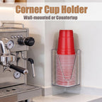 Cup Dispenser, Wall Mount Cup Holder for Water Cooler Fit Up to18oz Cups