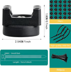 25 Pcs zbab1 Magnetic Zip Tie Mount Base, 35LBS Strong Magnetic Wire Holder & Cable Clips,Magnetic cable management for cars, offices, homes, and boats Diameter 25mm