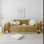 HANDONTIME Couch Covers for Pets Boho Mustard Yellow Love Seat Couch Covers by HANDONTIME