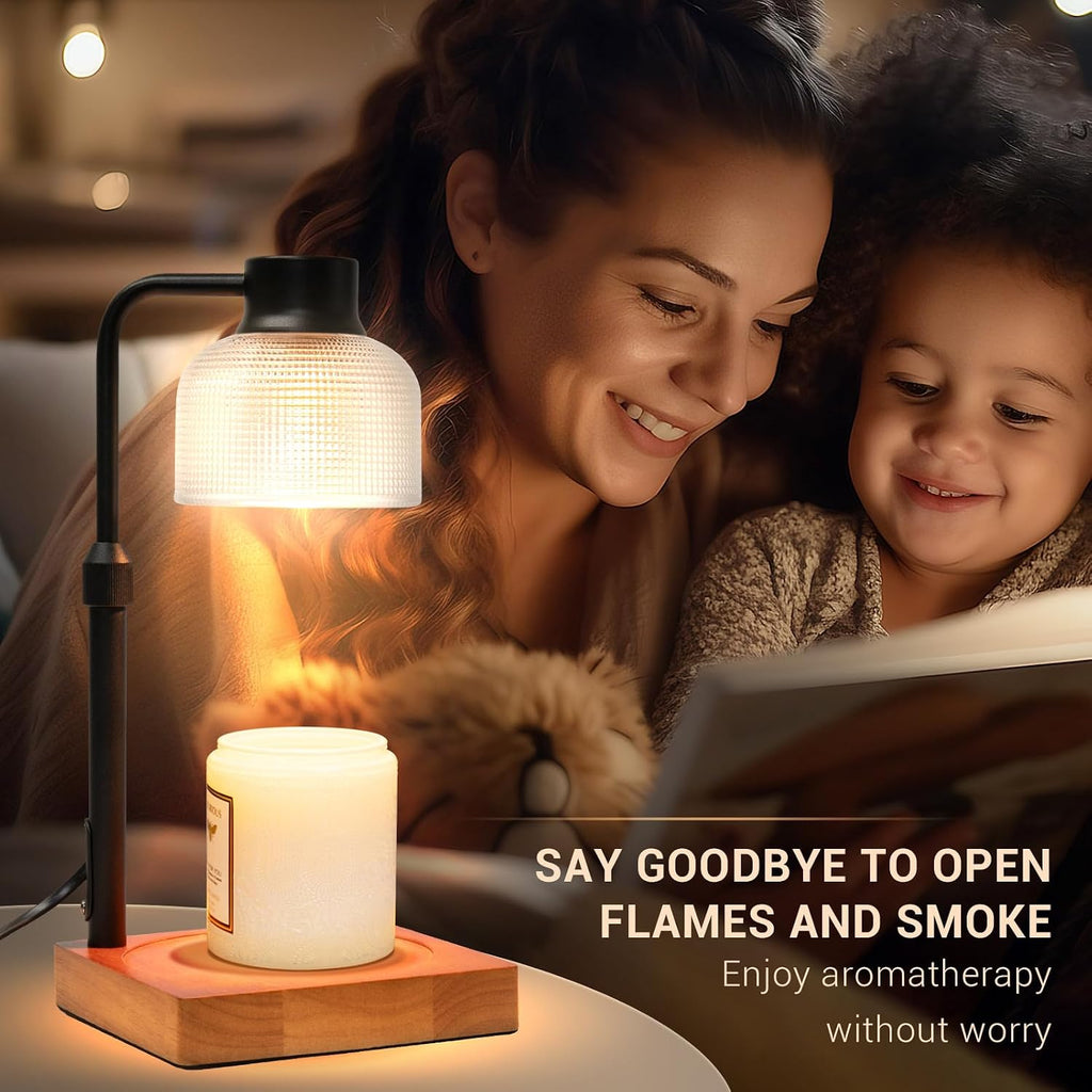 Candle Warmer Lamp with Timer: Birthday Gift for Women Mom Her - Brown
