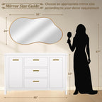 Bathroom Mirror for Over Sink-Gold Home Decor Wall Mirror 20"x 36" Single