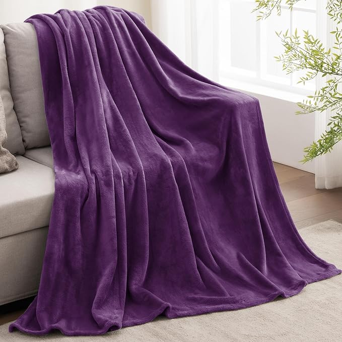 BEDELITE Fleece Blanket Purple Throw Blanket - Image 5