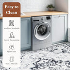 Rugflix 5x7 Area Rug for Living Room, Machine Washable Area Rugs - Image 5