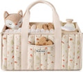 Blissful Diary Diaper Caddy Organizer, Storage Basket, Woodland Cream