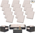 Outdoor Cushion Covers Set, Replacement by SUKAIKEQA