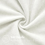 MIULEE Pack of 2 Couch Throw Pillow Covers 18x18 Inch Soft White Chenille - Image 2