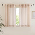 NICETOWN Taupe Sheer Curtains 54 inch Length, Grommet Voile Sheer Lightweight & by NICETOWN