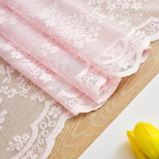 YJ YANJUN Vintage Lace Curtains 90 Inches Long-Victorian Floral Pattern Light - Image 6