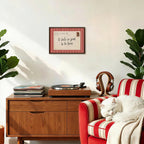 Vintage It Feels so Good to be Home Wall Art Mid Century Positive Quote Postcard Decor Picture, Trendy It's so Good to be Home Striped Poster Canvas Print 12x16 inch Walnut Wood Framed