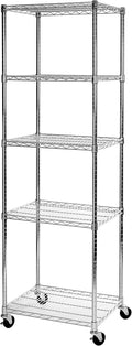 UltraDurable 5-Tier NSF Wire Shelving Unit, 24"W x 18"D x 75"H