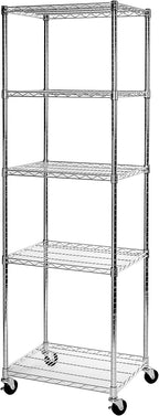 UltraDurable 5-Tier NSF Wire Shelving Unit, 24"W x 18"D x 75"H