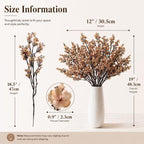 Mandy's 6 Bundles Artificial Light Brown Baby’s Breath Flowers