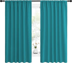 NICETOWN Peacock Blue Blackout Curtains Panels - Image 2