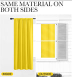 NICETOWN Bright Yellow Blackout Curtains 63 inches Long - Image 6